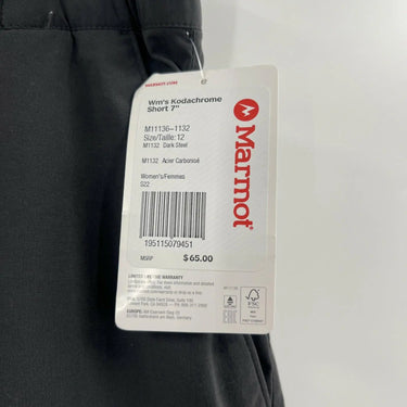 Marmot Women's Kodakchrome 7' Shorts Gray Size 12 Marmot