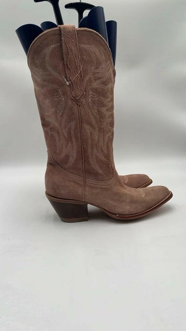 IDYLLWIND Women’s Charmed Life Western Boots Pointed Toe Pink Suede Size 9 B IDYLLWIND