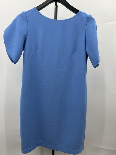 French Connection Dress Womens Blue Shift Tulip Sleeve Work Career Dress 0 French Connection