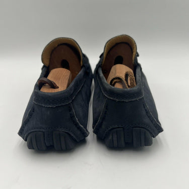 Men’s Saks Fifth Avenue Horsebit Skip On Blue Leather Loafers Size 9.5M Saks Fifth Avenue