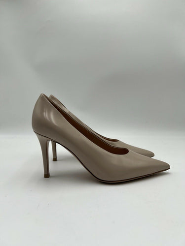 Women’s Gianvito Rossi "Gianvito 85" leather pumps Color Beige Size 36 GIANVITO ROSSI