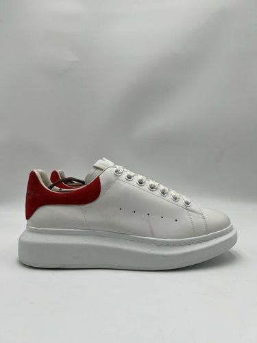 Men’s Alexander McQueen Oversized Sneakers In white leathe Red Suede Size 41 Alexander McQueen