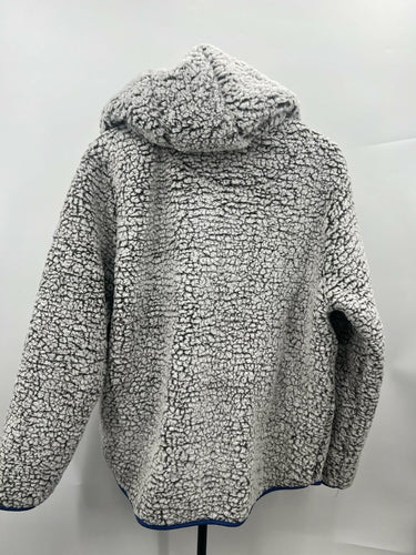 Buffalo Bills Grey Sherpa Hooded Jacket Size L