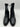 Prada Logo-Plaque Leather Ankle Boots in black Leather Size 36 PRADA