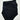 Coastal Blue black, wireless one-shoulder one-piece swimsuit, Size 1X Coastal