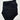Coastal Blue black, wireless one-shoulder one-piece swimsuit, Size 1X Coastal