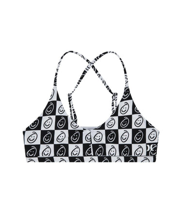 Hurley Girl's Two-Piece Triangle Bikini Swim Set (Big Kid) White/Black 16