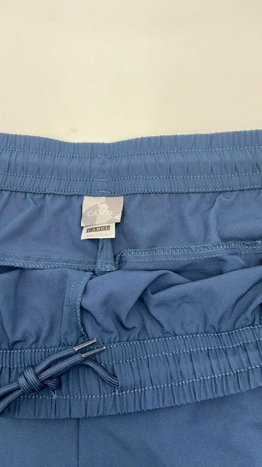 CAMEL Mens Athletic Shorts Blue Running Workout Gym Drawstring Reflective XXL Camel