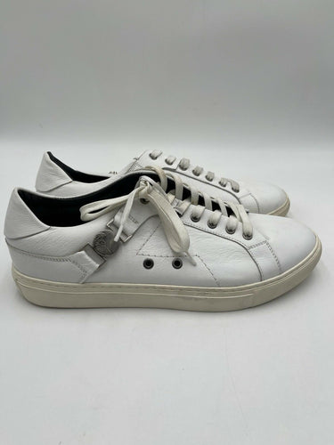 Men’s Versace Collection Medusa Plaque Strap sneakers White Leather Size 46 Versace Collection