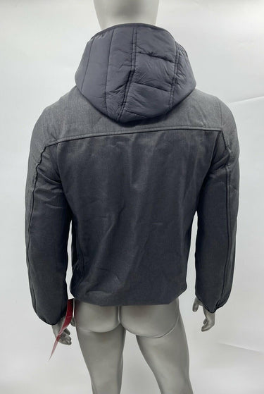 NWT Men’s Reebok Full Zip Long Sleeve Hooded Jacket Color Gray / Black Size S Reebok