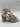 Kelly & Katie CADENE Taupe Fabric Square Toe Strappy Rhinestone Sandals, 10M Kelly