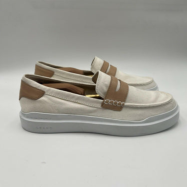 Cole Haan GrandPrø Rally canvas penny loafer in ivory Canvas Size 11B Cole Haan