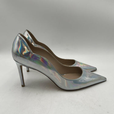 Women’s Stuart Weitzman Stuart 100 Scallop Iridescent Faux Leather Pumps 10B Stuart Weitzman