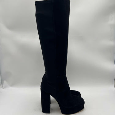 Stuart Weitzman Party black suede platform knee-high boot Size 5.5B Stuart Weitzman
