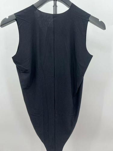 Commando BDS112 Womens Black Butter Deep V Neck Bodysuit Sleeveless NWT - Size M