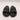 Alexander McQueen Women's black rubber logo embossed slides Size 37 Alexander Mcqueen