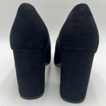 Mix No. 6 OMMI Black Textile Round Toe Block Heel Slip On Pumps, Size 7.5M Mix No. 6