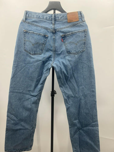 Levis 501 90s Jeans Womens Light Wash Straight Leg Button Fly Denim W29xL30 Levi's