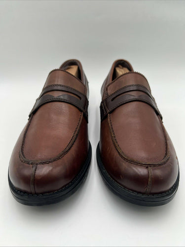Saks Fifth Avenue Men's Michael Leather Penny Loafer Brown Leather Size 10M Saks Fifth Avenue