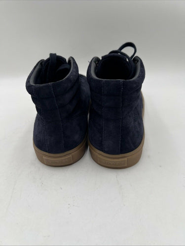 Men’s Vince Sefton navy blue suede high-top sneakers Size 9.5