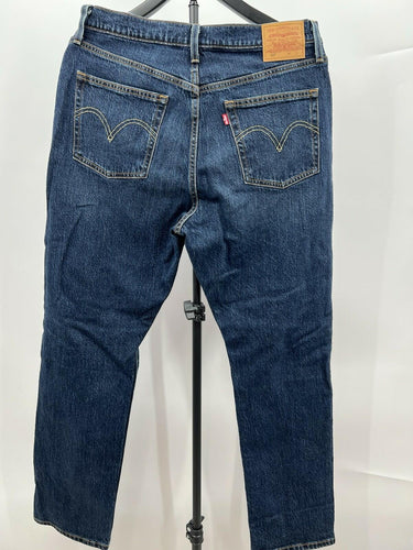 Levi's 501 Original Jeans Dark Wash Straight Leg Button Fly - Size 31x30