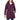 HFX Women’s Mid-Weight Puffer Jacket Coat, Faux Fur Hood, Bordeaux, Size XL