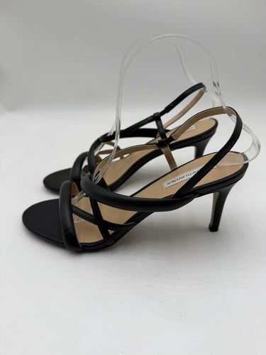 Women’s Saks Fifth Avenue Jeanne strappy leather sandals in black Size 8M