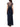 Xscape Short Sleeve Long Sheer Matte Jersey with Bead Top Navy 16 Xscape