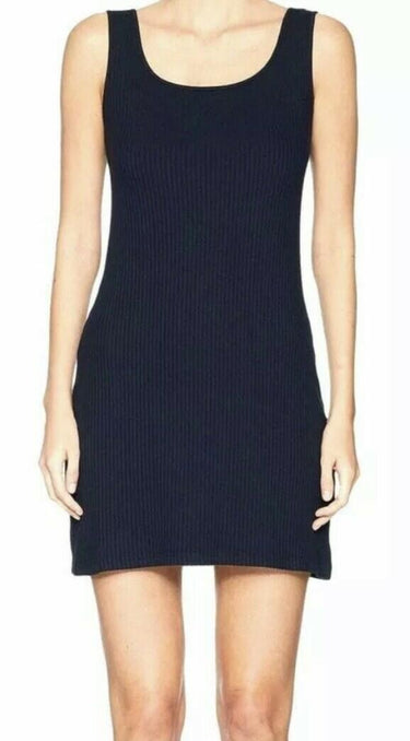 NWT BALDWIN Navy Blue Ribbed Scoop Neck Sleeveless Sheath Dress Women’s Size S BALDWIN