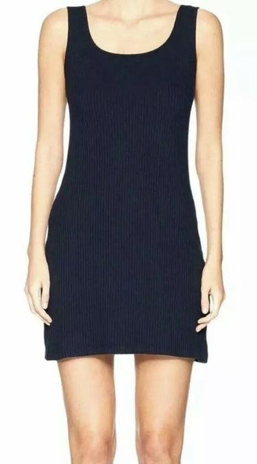 NWT BALDWIN Navy Blue Ribbed Scoop Neck Sleeveless Sheath Dress Women’s Size S BALDWIN