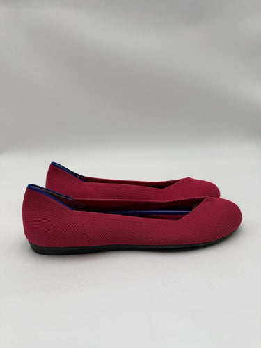 Women’s Rothy's The Flat Round Toe Slip-On Luxury Ballet Flats Dark Pink Size 8 Rothy’s