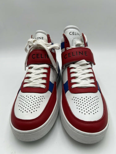 Women’s Celine CT-03 Trainer High sneakers in red, white, blue Leather Size 39