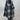 NWT Women’s Thread & Supply Crop Fleece Shirt Jacket in black white plaid Size L Thread & Supply