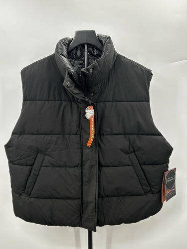 HFX black Men’s puffer vest high stand collar Pockets Size XL HFX