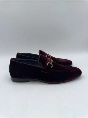 Steve Madden Mens Kimer Loafer Red Velvet Leather Size 8.5 M Steve Madden