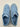 Alexander McQueen Men's 'Oversized' Low-top Sneakers in baby blue suede Size 44 Alexander McQueen