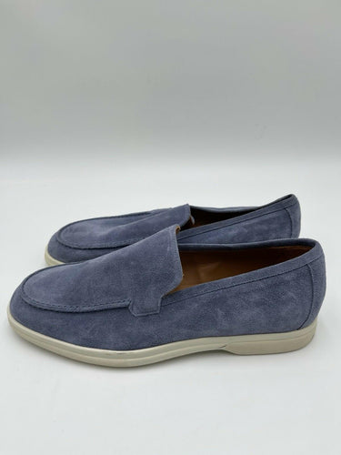 Men’s Saks Fifth Avenue Penny Loafers Blue Suede Size 7