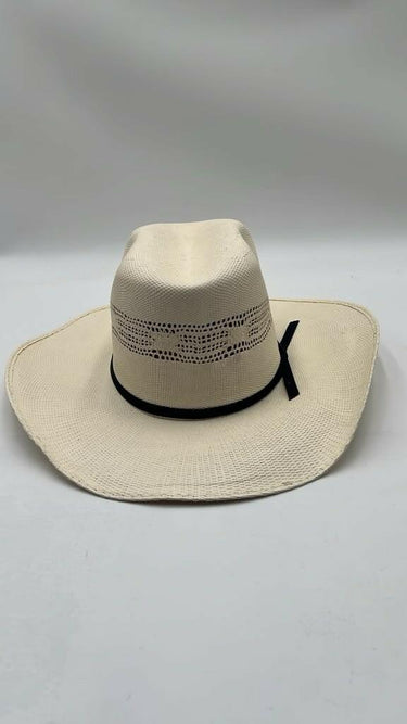 Cody James Natural Straw Cowboy Hat Vented Crown Wide Brim Gus Crease Size 6 7/8 Cody James