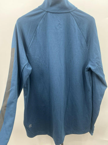 C9 by Champion Blue Mock Neck Quarter Zip Pullover Sweatshirt - Size L