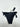 Kendall + Kylie Black tie-side bikini bottom adjustable side ties Size S