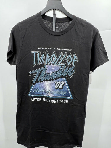 Abound The Roll Of Thunder 02 T-Shirt Graphic Black Rock Tour S Abound