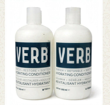 VERB Hydrating Conditioner Enrich Restore Soften 12oz Duo Lot 2 x 12 fl oz Verb