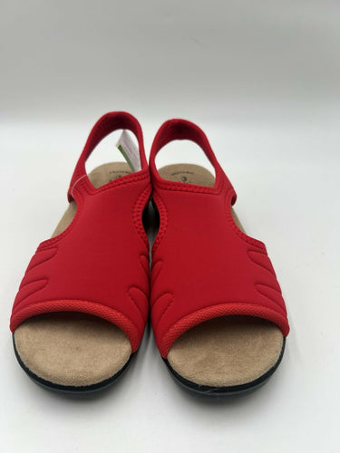 Flexus Nyaman-RD Neoprene Sandals Red Anatomic Comfort Womens Size 9.5-10