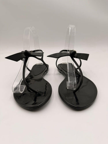 Alexandre Birman Clarita Black Rubber Jelly Sandal Size 35