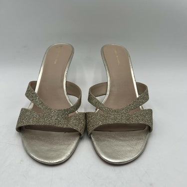 Women’s Stuart Weitzman Mariposa 80 Glittering Gold slide sandals Size 11 Stuart Weitzman