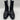 Mix No. 6 EVYLIN Black Embossed Synthetic Square Toe Side Zip Ankle Boots, 8 Mix No. 6