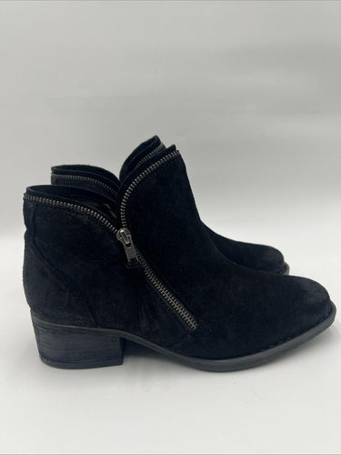 Women’s Born Montoto Black Distressed Ankle Boots Size 9M Børn