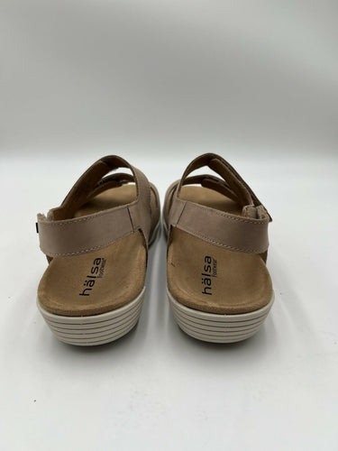 Hälsa Footwear Damaris Comfort Sandals Beige Leather Slingback 10M Footwear