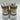 Christian Dior D-Player high-top sneaker white/gold metallic leather Size 39 Dior
