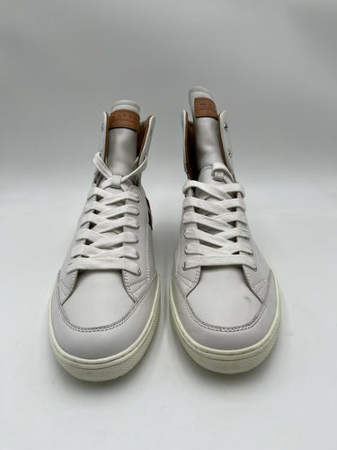 Bally Men’s Oldani White Leather High-Top Sneakers Size 11D